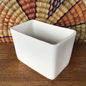 Vintage McCoy Pillow Vase Planter Cream White Rectangle Made in USA